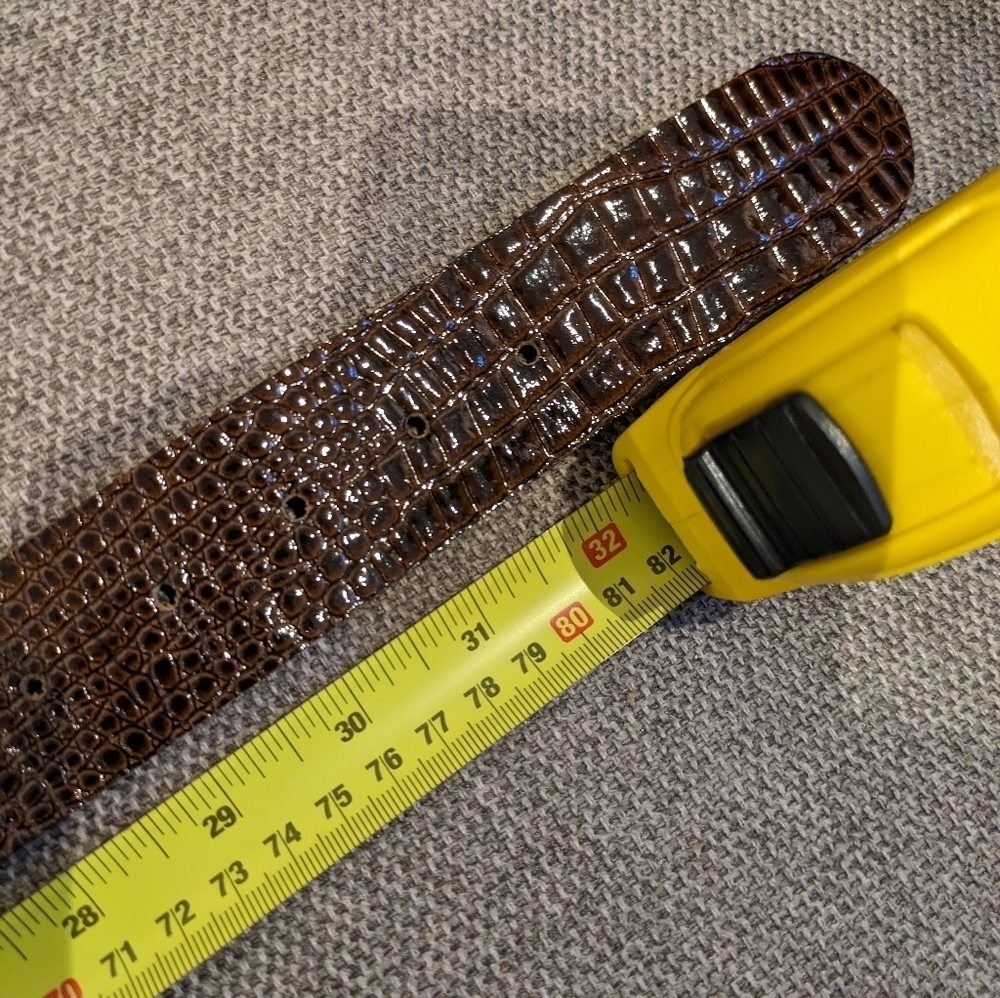 Berge belt genuine leather size S color brown made in Italy - Picture 10 of 11